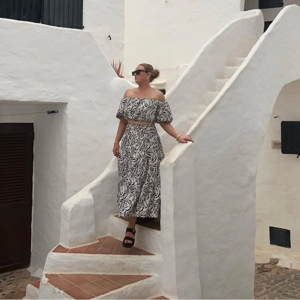 Target Black and White Zebra Print Maxi Dress